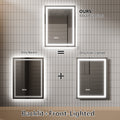 Led Bathroom Mirror, 24X32 Inch Bathroom Vanity Mirrors With Lights, Mirrors For Wall With Smart Touch Button, Anti Fog, Memory Function, Stepless Dimmable Makeup Mirror Horizontal Vertical White Aluminium