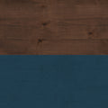 Washington 48 Inch Fireplace With Mantel, Blue Denim And Whiskey Finish Up To 40 Powder Coated Electric Blue 400 Coastal,Farmhouse,Nautical Yes Insert Solid Wood Electric
