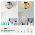 Beaded Fan Lamp Wood Beaded Chandelier Oak White White Modern Iron