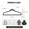 Velvet Hangers 70 Pack, Non Slip Clothes Hangers With Shoulder Notches, 360 Swivel Hooks, Heavy Duty Coat Suit Hangers For Closet Space Saving, Black Black Velvet