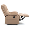 Large Manual Recliner Chair In Fabric For Living Room, Yellow Yellow Polyester Manual Handle Metal Primary Living Space Medium Firm Cushion Back Heavy Duty American Design Pine Pillow Top Arms Fiber Foam And Polyester Fiber Pad Fabric