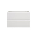 Alice 30W 201, Wall Mount Cabinet Without Basin, White Color, With Two Drawers, Pre Assembled White Mdf