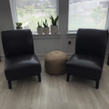 Lennon Kd Slipper Chair Brown Pu