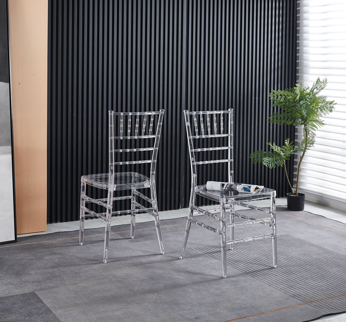 Welding Chair,Dining Chair,Set Of 4,Plastic Seat Transparent Plastic