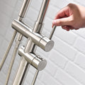 Single Handle Freestanding Tub Filler Floor Mount Bathtub Faucet With Handheld Shower Brushed Nickel Bathroom Joystick Claw Foot Tub Faucets Curved Two Brushed Nickel Pull Out Floor Mounted Cartridge Valve Single Hole Faucets Nickel Antique,Classic 1