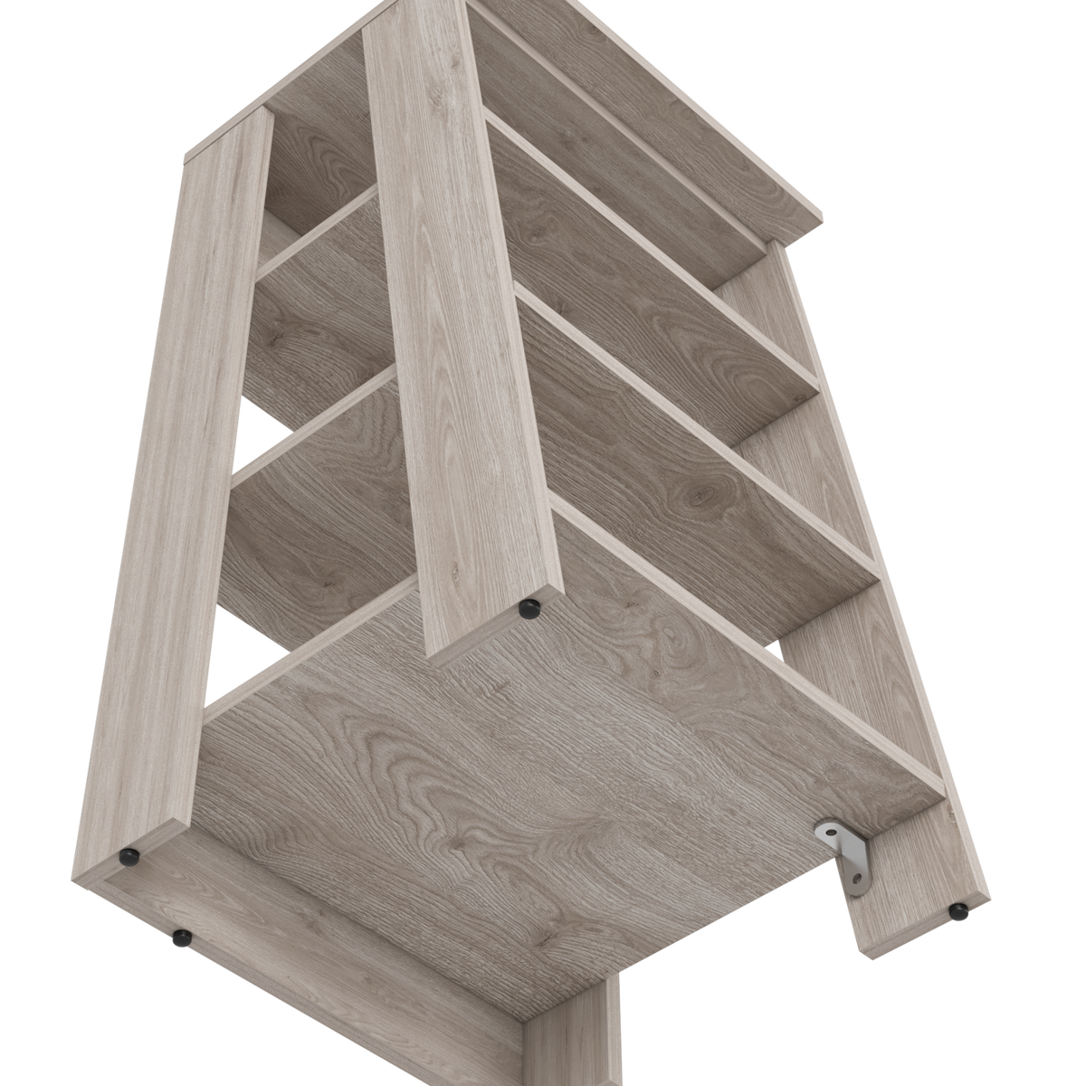 Phoenix Linen Cabinet, Four Shelves Light Gray Up To 17 In 24 To 31 In Bathroom Freestanding Modern 15 20 Inches Pine Engineered Wood