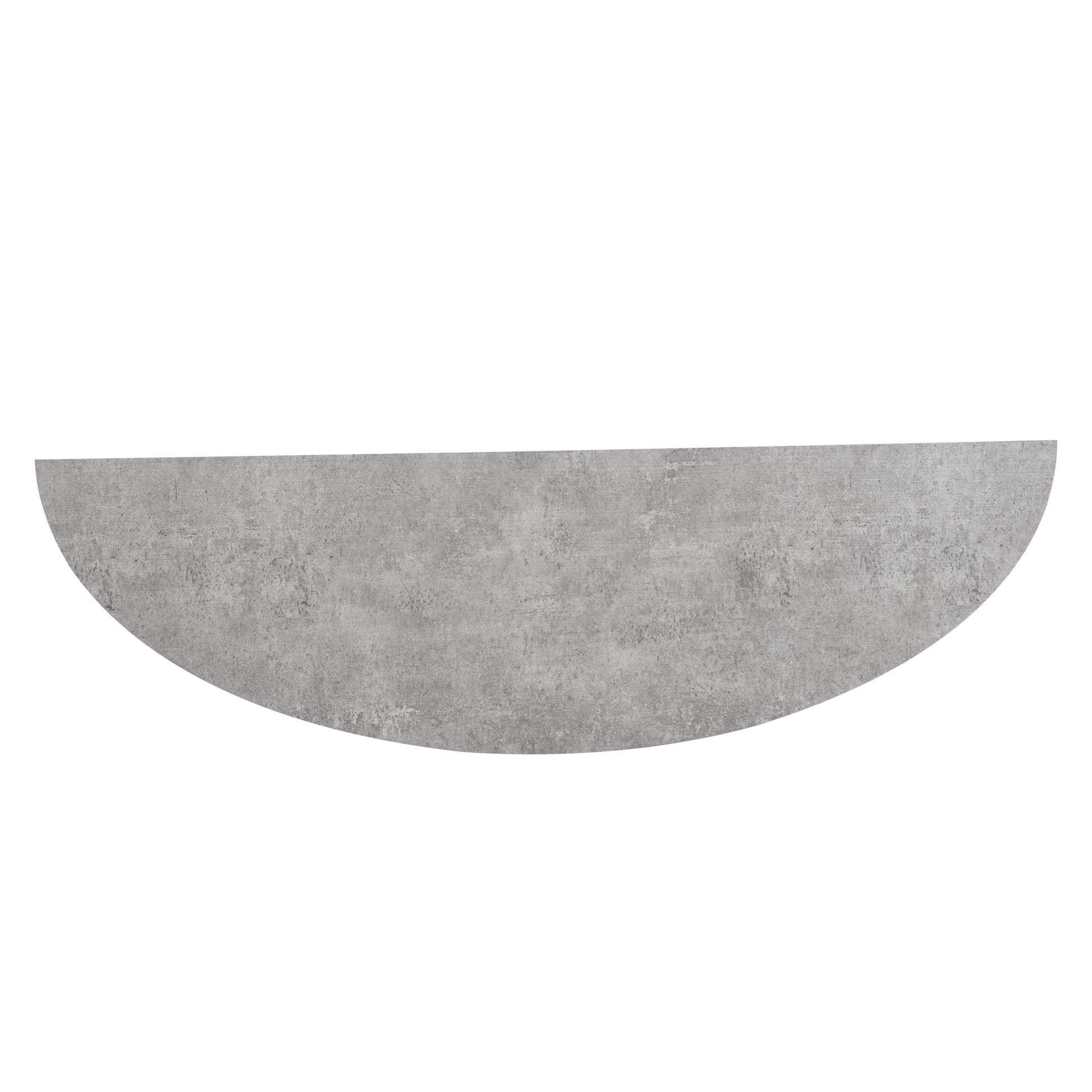 60 Inch Long Semi Circle Demilune Sofa Table For Small Hallway Entryway Space, Wooden Half Moon Sturdy Console Tables, Grey&Natural Colour Light Grey Natural Primary Living Space Antique,Mid Century Modern,Modern Semicircular Console Tables Solid Wood