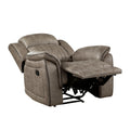 Classic Sandy Brown 1Pc Reclining Chair Plush Comfort Pillow Top Arms Vertical Tufting Solid Wood Luxury Living Room Furniture Brown Sand Primary Living Space Classic,Luxury,Modern Wood