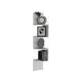 Rosset Corner Shelf, Modern Full Wall Design With Multiple Shelving White Kitchen Wall Mounted Modern Mdf Engineered Wood
