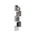 Rosset Corner Shelf, Modern Full Wall Design With Multiple Shelving White Kitchen Wall Mounted Modern Mdf Engineered Wood