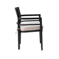 5 Piece Outdoor Patio Aluminum Furniture, Modern Dining Set, Including 4 Dining Chairs Sunbrella Fabric Cushioned And 40