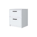 White 2 Drawer Nightstand White White 2 Drawers Bedroom Drawer Storage Drawers White Wood