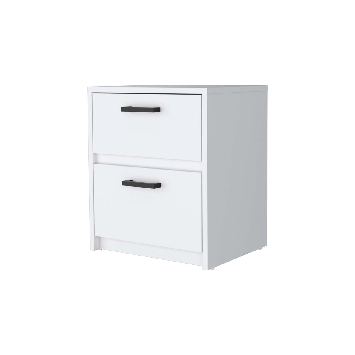 White 2 Drawer Nightstand White White 2 Drawers Bedroom Drawer Storage Drawers White Wood