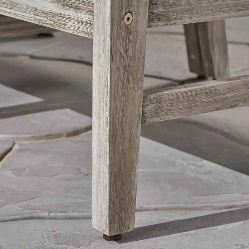 Perla Right Armchair, Grey Dark Gray Acacia Wood