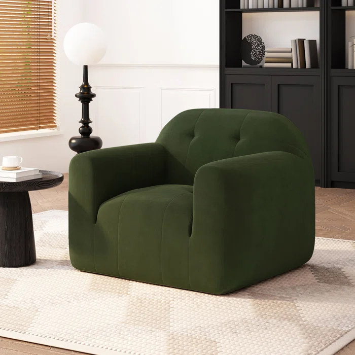 Club Chair Sage Velvet