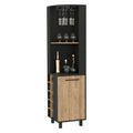 Leah Corner Bar Cabinet 5 Or More Spaces Multicolor Primary Living Space Modern Particle Board Engineered Wood