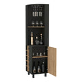 Leah Corner Bar Cabinet 5 Or More Spaces Multicolor Primary Living Space Modern Particle Board Engineered Wood
