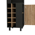 Leah Corner Bar Cabinet 5 Or More Spaces Multicolor Primary Living Space Modern Particle Board Engineered Wood