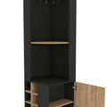 Leah Corner Bar Cabinet 5 Or More Spaces Multicolor Primary Living Space Modern Particle Board Engineered Wood