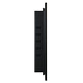 Black 20X30 Inch Metal Framed Wall Mount Or Recessed Mirror Cabinet Adjustable Shelves Bathroom Powder Coated Black 1 3 18 To 23 In 24 To 31 In Wall Mounted Classic Less Than 5 Inches Glass Iron