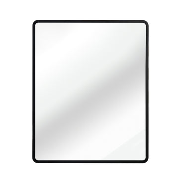 Black 24X30 Inch Metal Framed Wall Mount Or Recessed Mirror Cabinet Adjustable Shelves Bathroom Powder Coated Black 1 3 18 To 23 In 24 To 31 In Wall Mounted Classic Less Than 5 Inches Glass Iron