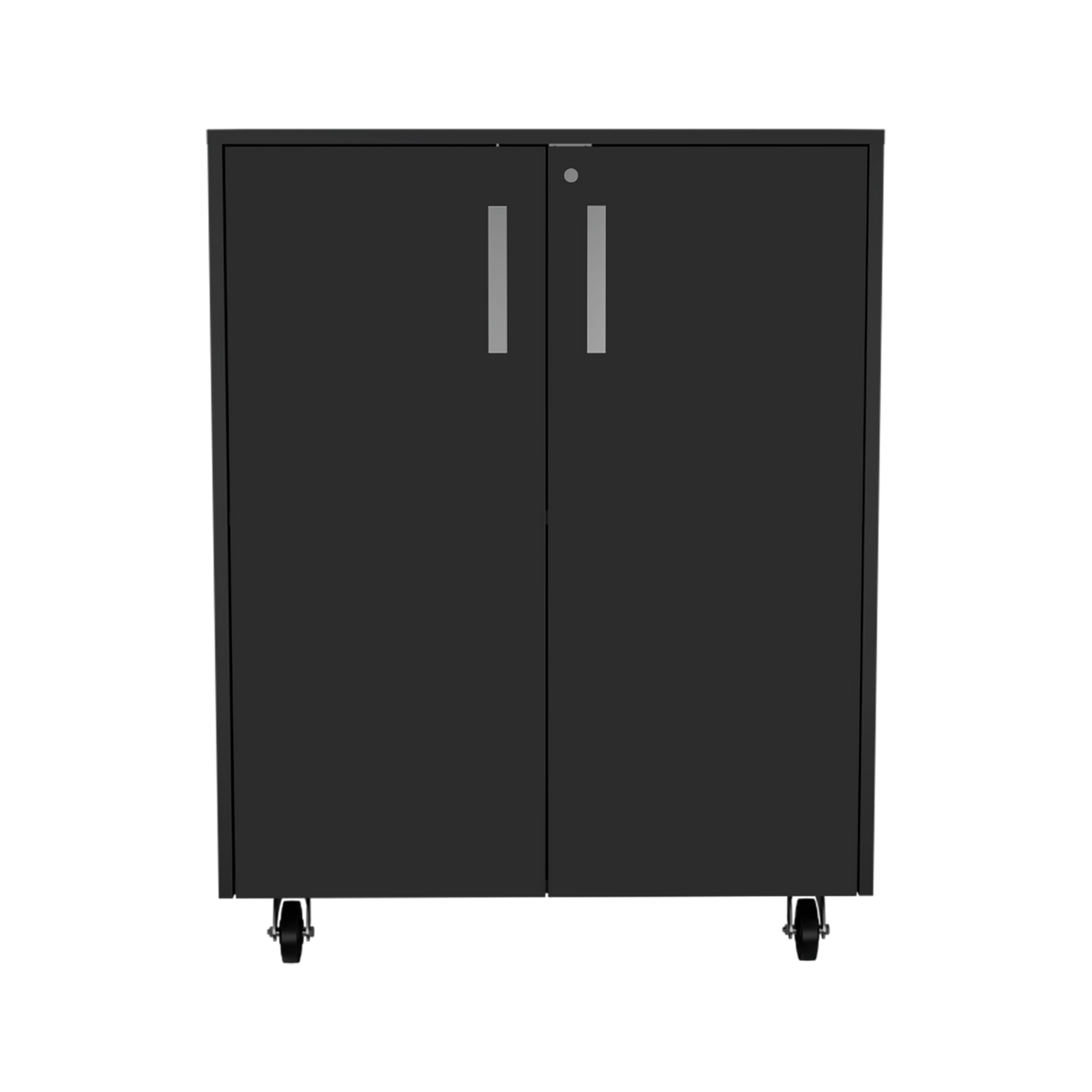 Black 2 Piece Garage Set Black Wood