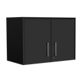 Haley Black 4 Piece Garage Set Black Wood