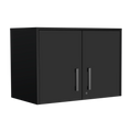 Black 2 Piece Garage Set Black Wood