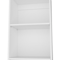 White 5 Shelf Slim Bookcase 5 White White Standard Horizontal Primary Living Space Closed Back Wood Wood