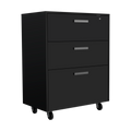 Kaitlyn Black 4 Piece Garage Set Black Wood