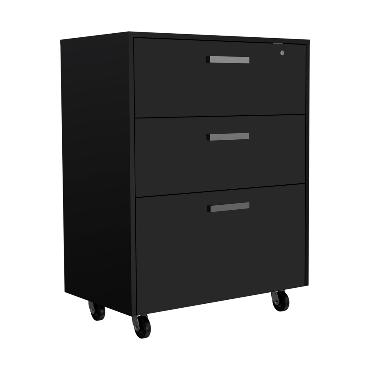 Kaitlyn Black 4 Piece Garage Set Black Wood