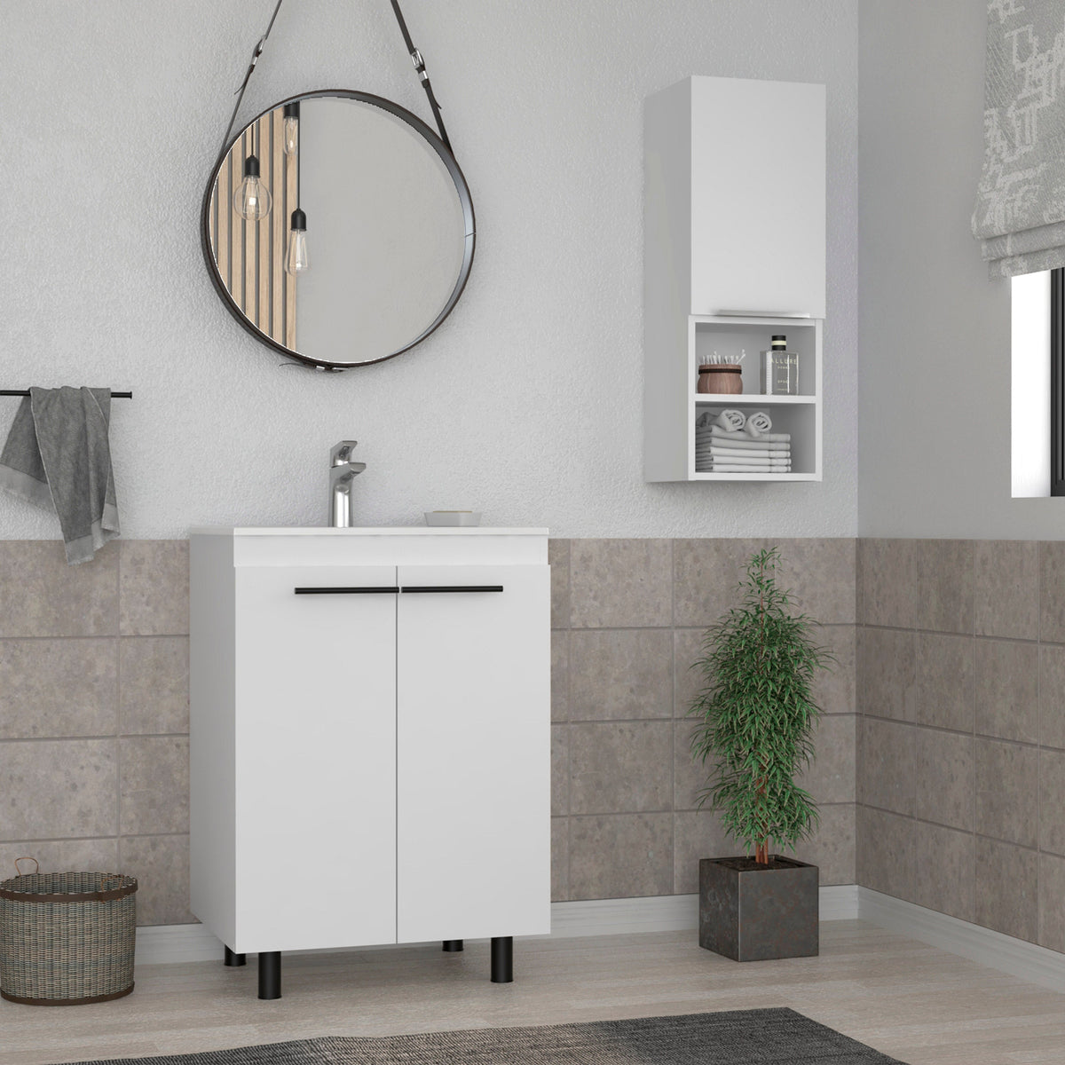 White 2 Piece Bathroom Set White 2 4 18 To 23 In 32 To 35 In Bathroom 15 20 Inches Wood