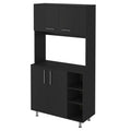 Sierra Black 5 Piece Garage Set Black Wood