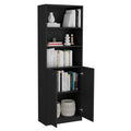 William Black 3 Piece Living Room Set With 3 Bookcases Black Wood