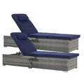Outdoor Sofa Pe Rattan Furniture Deck Chair Gray Rattan Yes Complete Patio Set Gray Seats 2 Uv Resistant Frame Water Resistant Cushion Garden & Outdoor American Design,American Traditional 2 Person Seating Group Polyester Pe Rattan Iron Waterproof Fabric