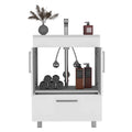 Velloc Single Bathroom Vanity, Double Door Cabinet, One Drawer White White Bathroom Modern Particle Board Particle Board