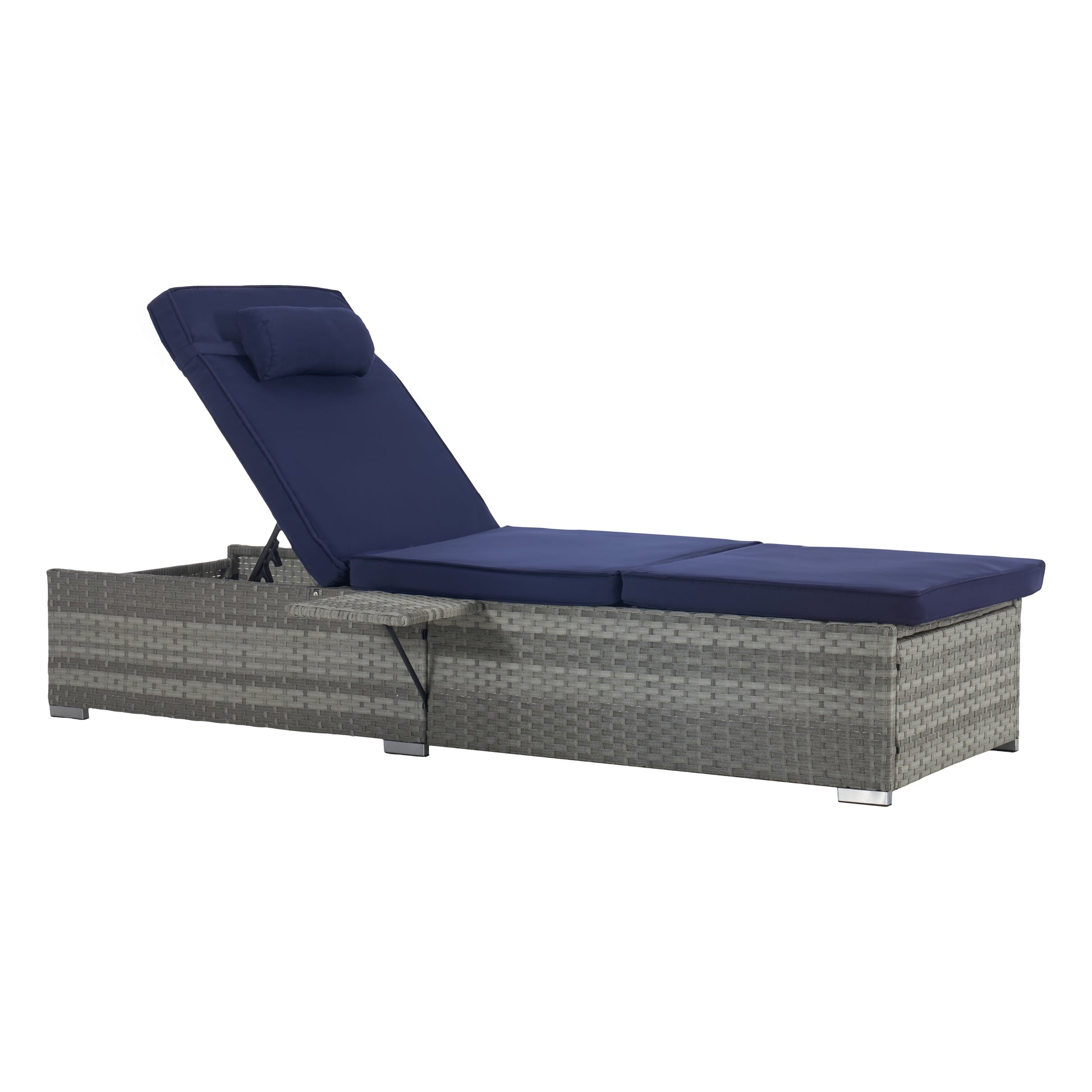 Outdoor Sofa Pe Rattan Furniture Deck Chair Gray Rattan Yes Complete Patio Set Gray Seats 2 Uv Resistant Frame Water Resistant Cushion Garden & Outdoor American Design,American Traditional 2 Person Seating Group Polyester Pe Rattan Iron Waterproof Fabric