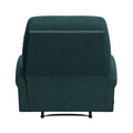 The Newport Recliner Teal Blue Polyester Manual Handle Wood Cushion Back Handle Pine Flared Arms Polyester