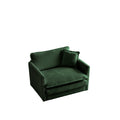 Sofa Set Of 3, 1 1 3 Seats Living Room Sofa Set, Accent Chair, Loveseat, And Three Seat Sofa Modern Style Round Arms 3 Piece Sofa Set, Green Chenille Green Chenille 5 Seat