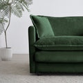 Free Combination Modular Sofa Free,4 Seater Sofa Comfy Chenille Fabric,Sectional Sofa Couch,Green Chenille Green Chenille 4 Seat