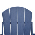 Folding Outdoor Adirondack Chair For Relaxing, Hdpe All Weather Fire Pit Chair, Patio Lawn Chair For Outside Deck Garden Backyardf Balcony, Navy Blue Navy Blue Uv Resistant Frame Garden & Outdoor Beach,Modern Complete Patio Sets Hdpe