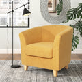 Cortina Fabric Club Chair Mustard Yellow Primary Living Space Casual,Contemporary,Cute Birch Fabric