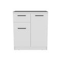 Idaho Dresser With 2 Door Cabinets And Drawer White White Particle Board Particle Board