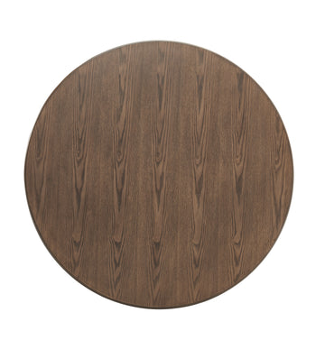42" Round Dining Table For 4 Person, Retro Kitchen Table, Wooden Dinner Room Table With Solid Wood Legs For Home Kitchen Restaurant Living Room, Ultra Easy To Assemble Walnut Solid Wood Mdf
