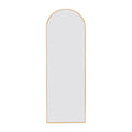 Gold 71X23.6 Inch Metal Arch Stand Full Length Mirror Gold Classic Mdf Glass Aluminium Alloy