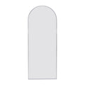 Silver 71X27.5 Inch Metal Arch Stand Full Length Mirror Silver Classic Mdf Glass Aluminium Alloy