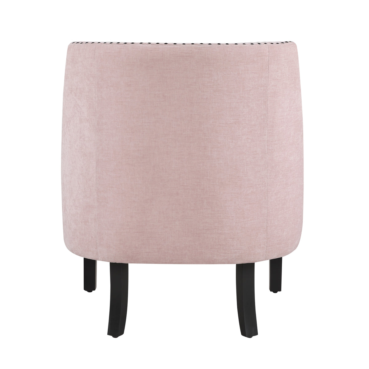Modern Traditional Accent Chair Pink Chenille Upholstery Button Tufted Solid Wood 1Pc Living Room Furniture Pink Primary Living Space Modern,Traditional Solid Wood