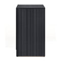 Black 3 Drawer Nightstand Black 3 Drawers Bedroom Rectangle Modern Rubberwood Felt Lined Drawers Black Wood