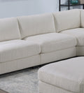 Living Room Furniture Armless Chair Beige Wide Welt Corduroy 1Pc Armless Chair Soft Cushion Wood Legs Beige Primary Living Space Contemporary,Modern Corduroy