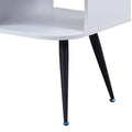 White And Black Coffee Table With 1 Drawer White Black White Primary Living Space Contemporary Drawers Rectangular Wood Metal